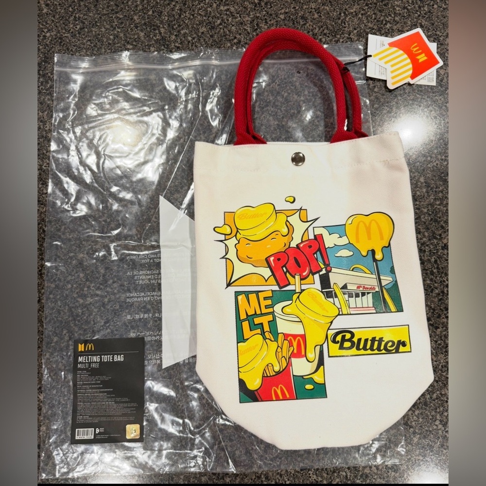 BTS x McDonalds Melting Butter Tote - Retired - Picture 7 of 11